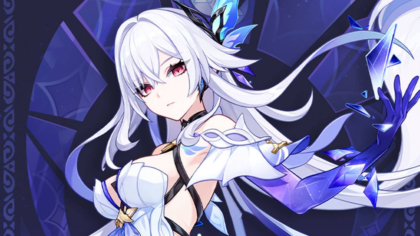 The drip marketing art for Dahlia in Genshin Impact.