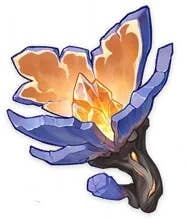 Menu view of the Skysplit Gembloom material in Genshin Impact.