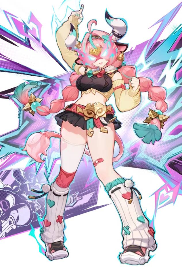 Cropped splah art of Varesa in genshin Impact.