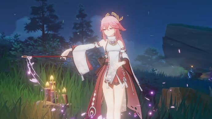 Yae Miko in Genshin Impact.