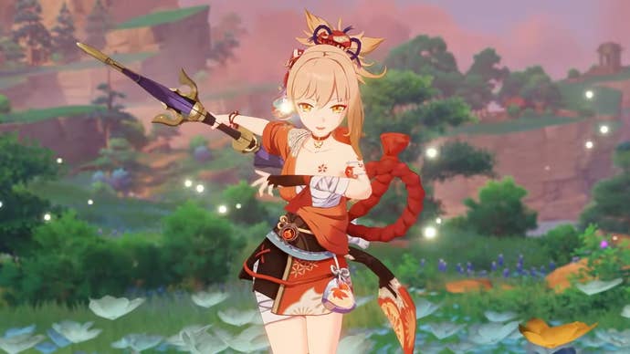 Yoimiya in Genshin Impact.