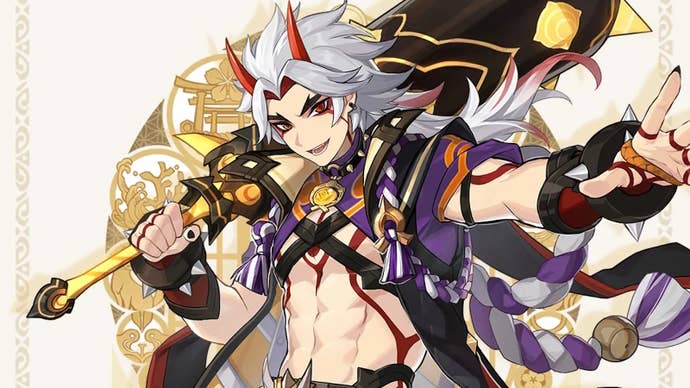 Drip marketing for Itto in Genshin Impact.