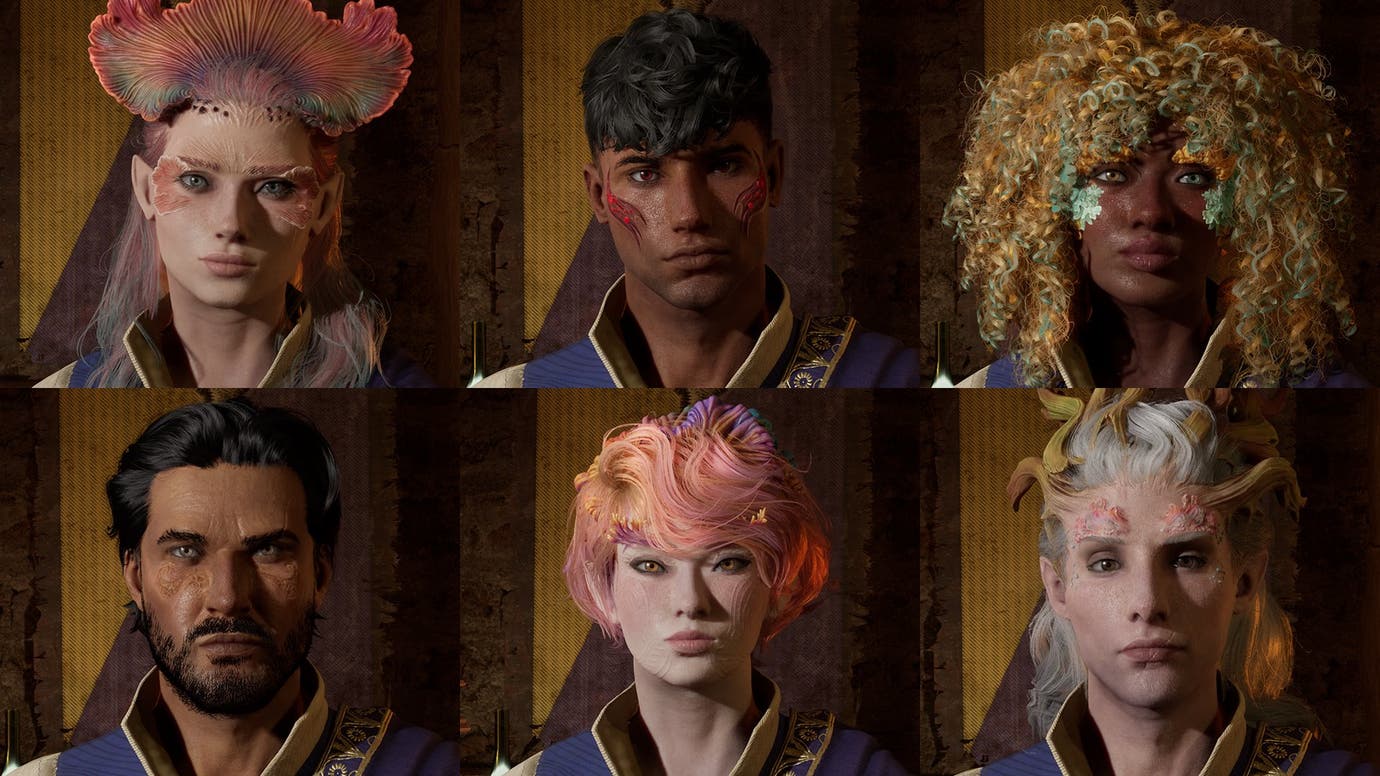 Awoved Dialogs Avowed shows off its character creator and the backgrounds that