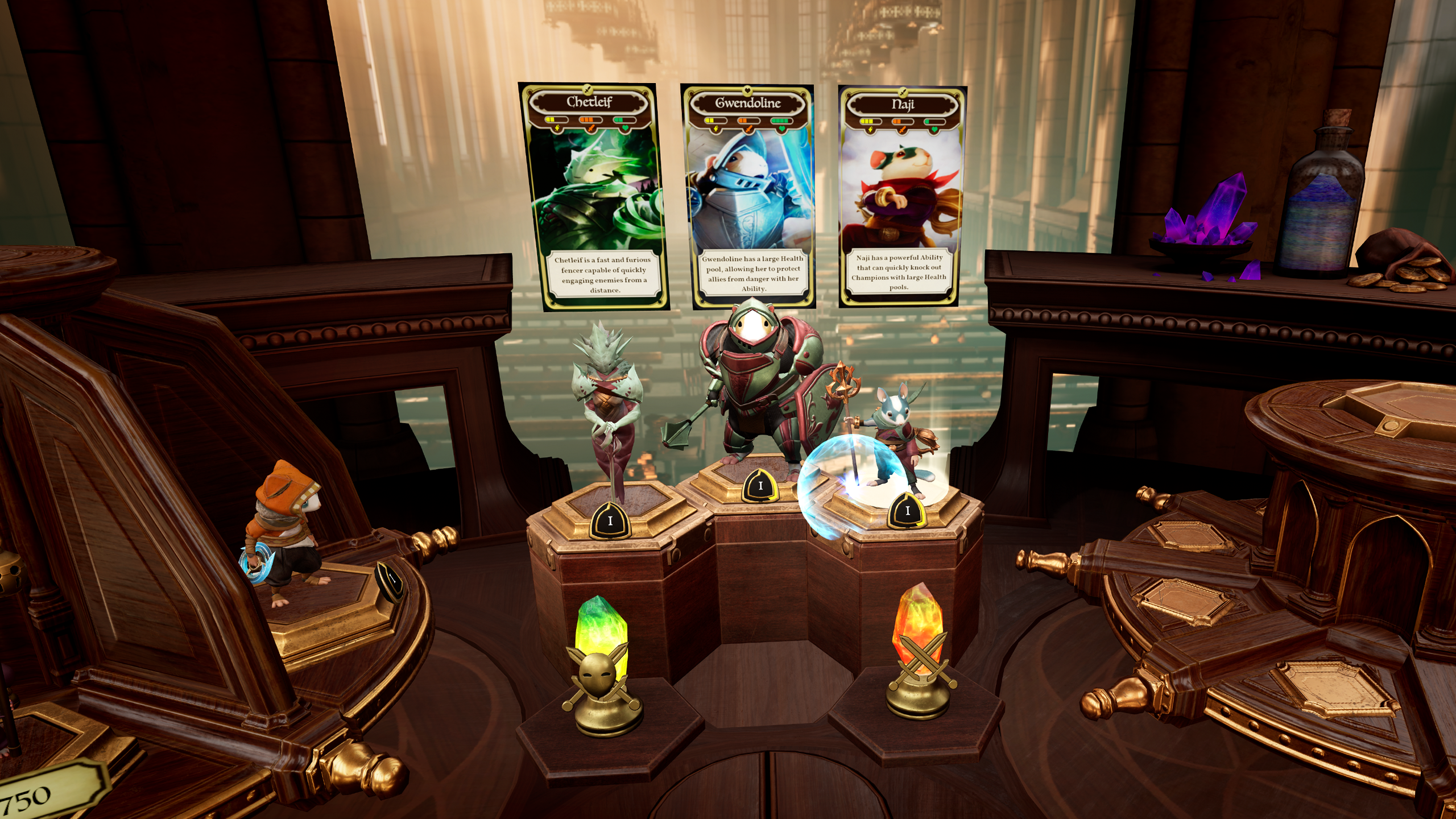 The menu screen in Glassbreakers