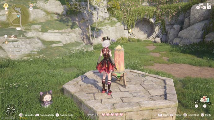 Nikki looking at a firework before its launched in Infinity Nikki.