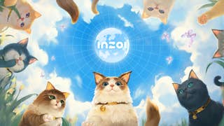 A group of cats around an InZoi logo
