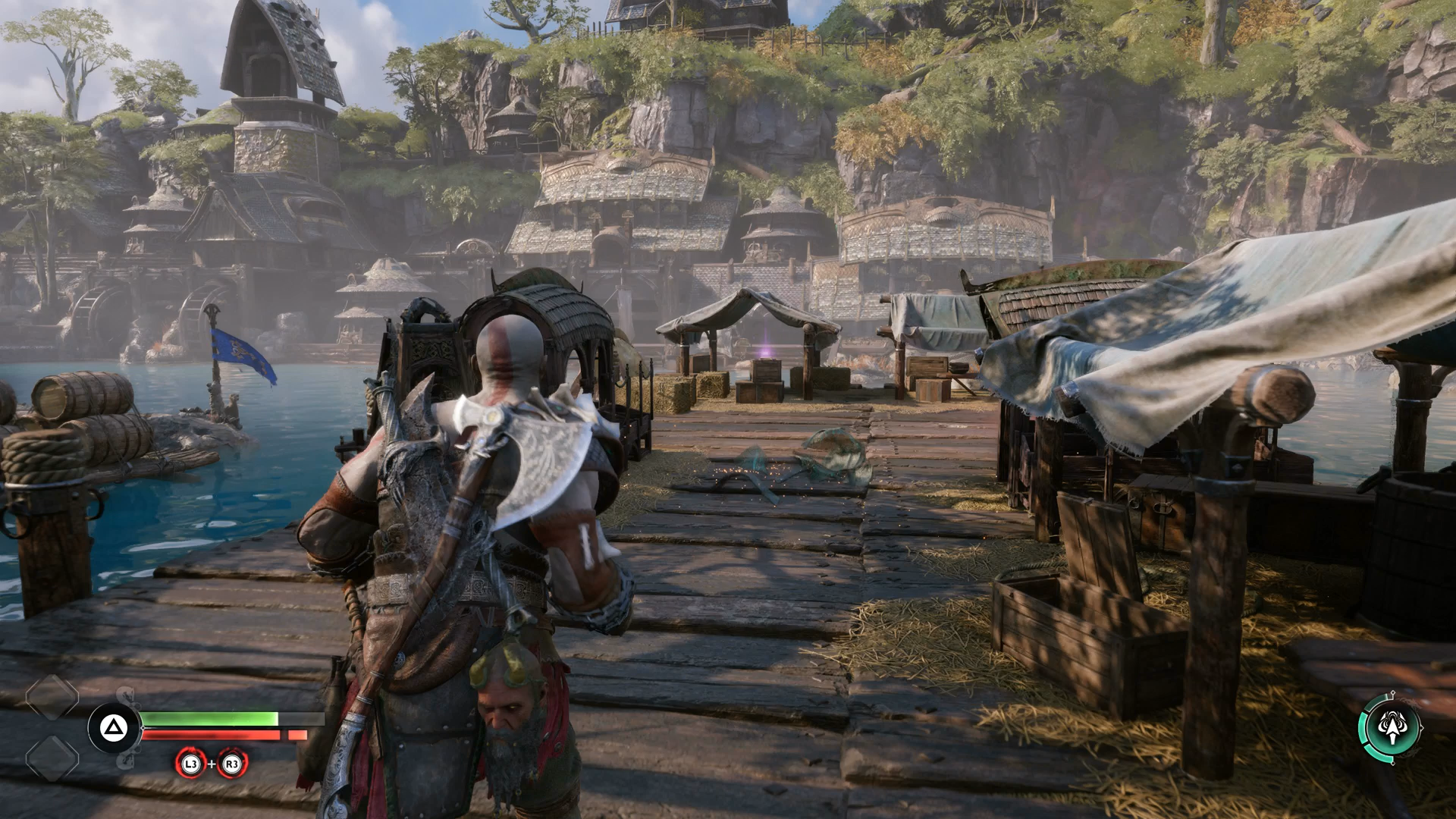 A hidden cache in Nidavellir in God of War Ragnarok