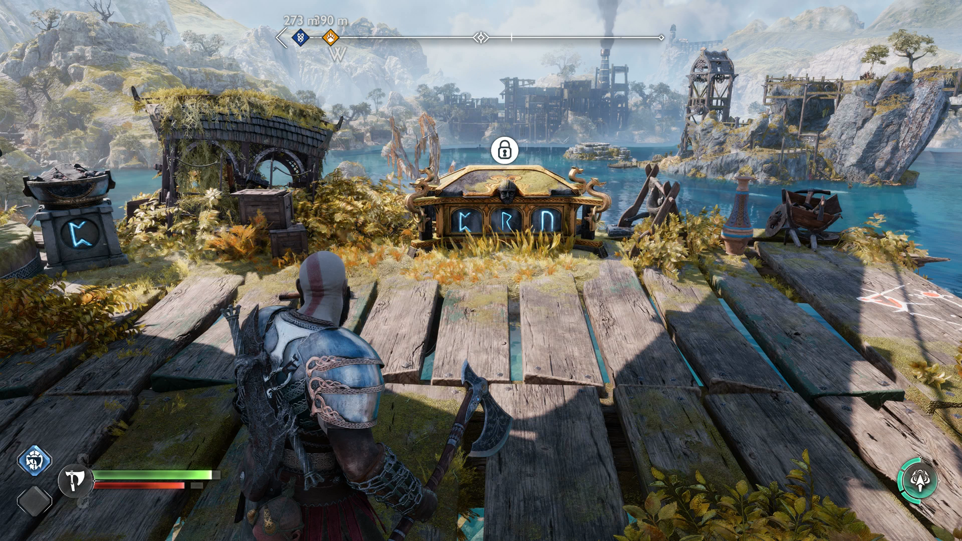 The first torch on Radsvinn&rsquo;s Rig in God of War Ragnarok