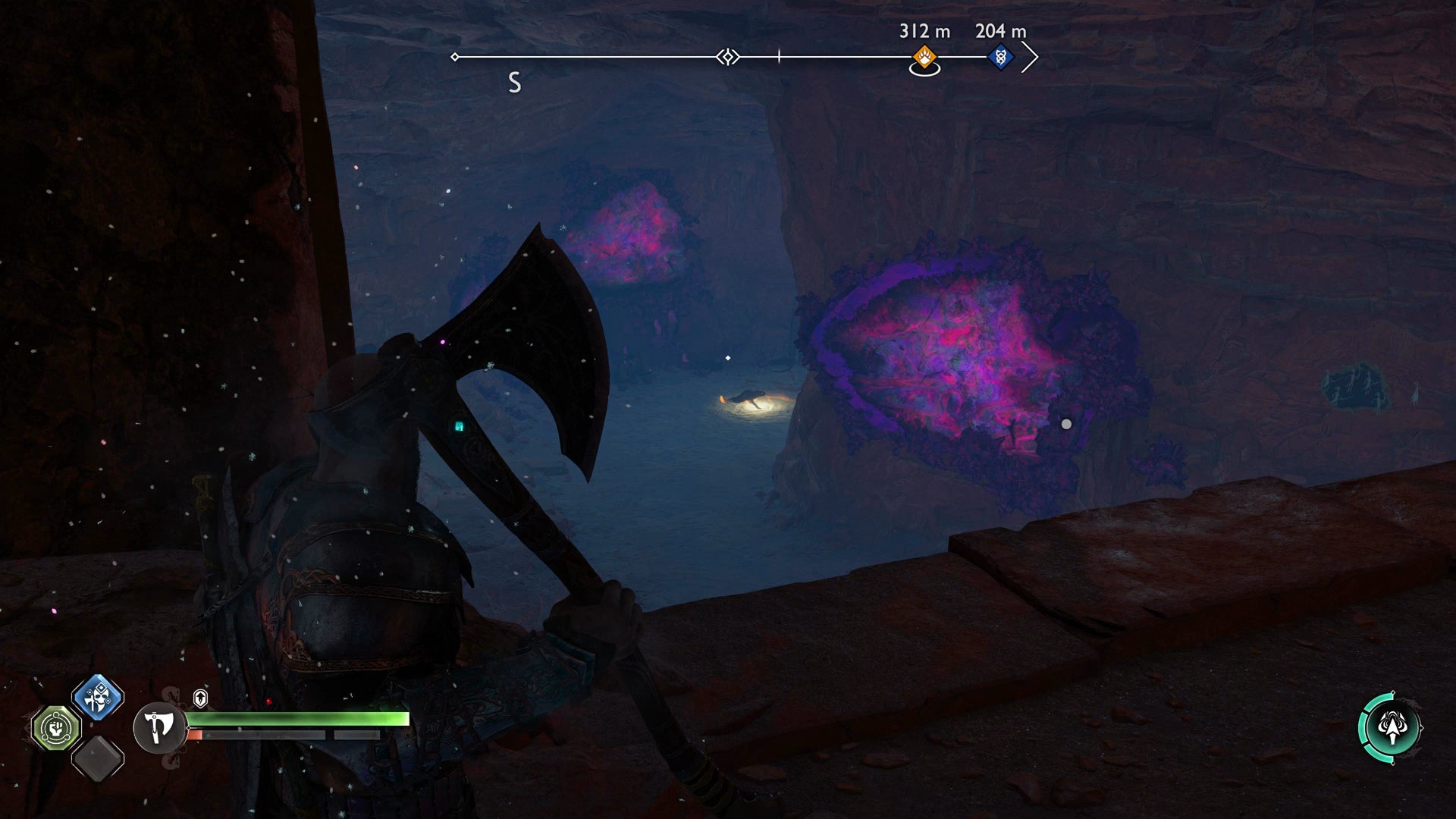 Kratos getting a vantage point on an Ormr in God of War Ragnarok - 6