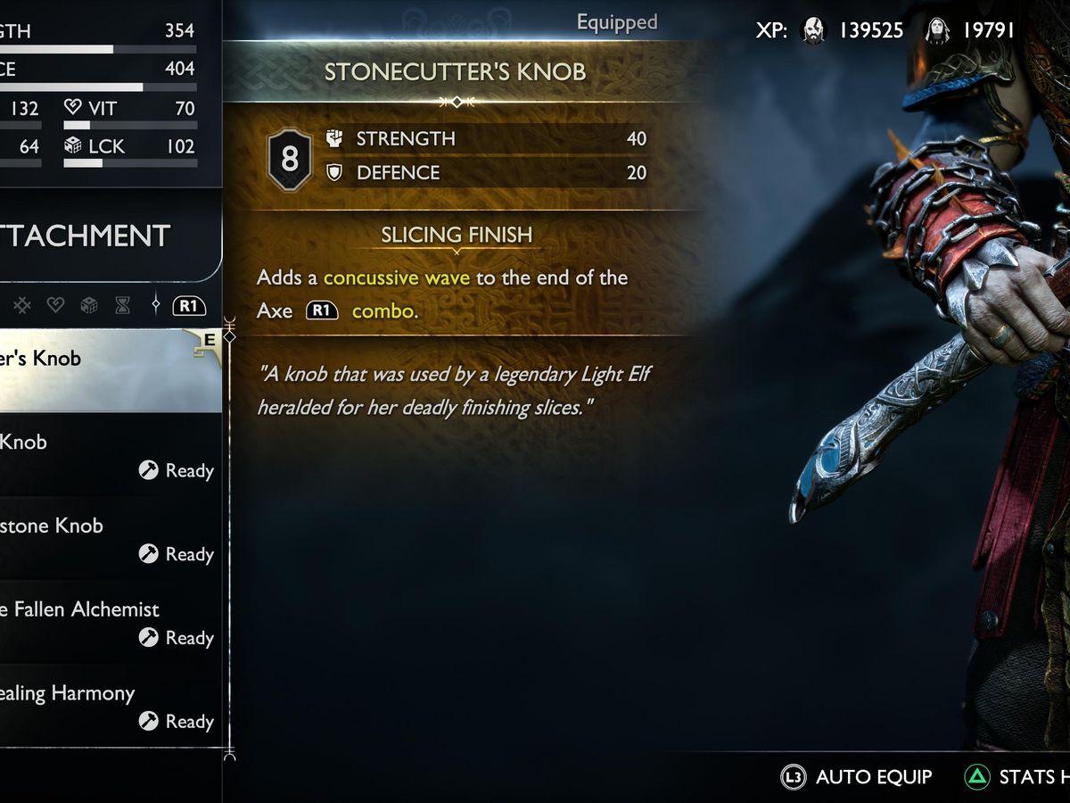 God of War Ragnarok Best Axe Pommels and Blade Handles, and where