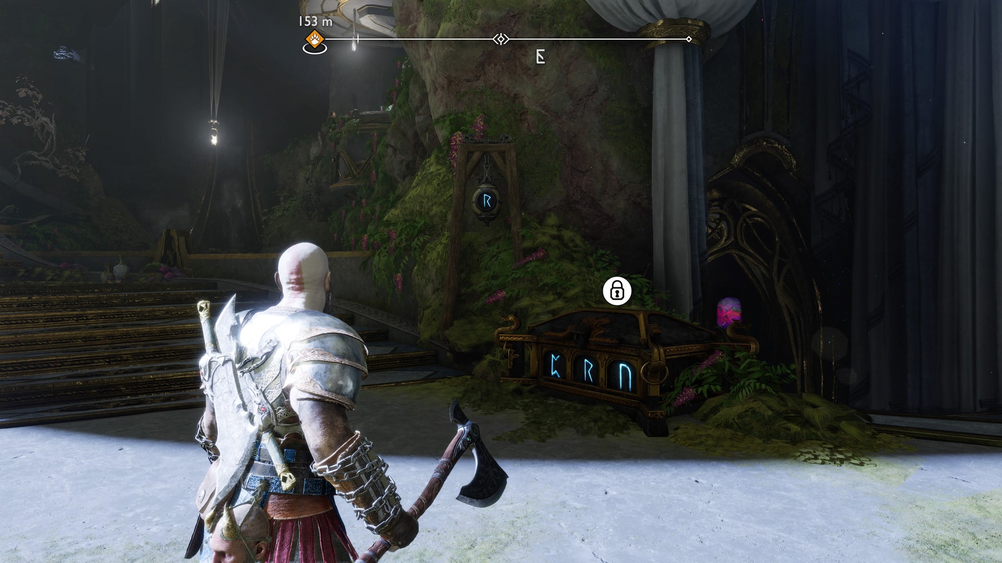 The first Nornir Bell and Nornir Chest in the Temple of Light in God of War Ragnarok - 54