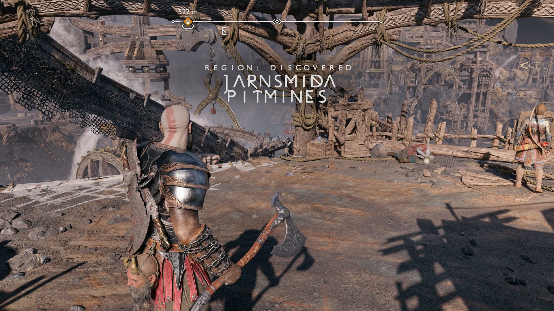 Kratos entering Jarnsmida Pitmines in God of War Ragnarok - 4