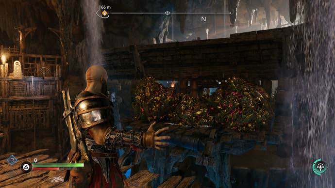 A blocked path in The Applecore in God of War Ragnarok