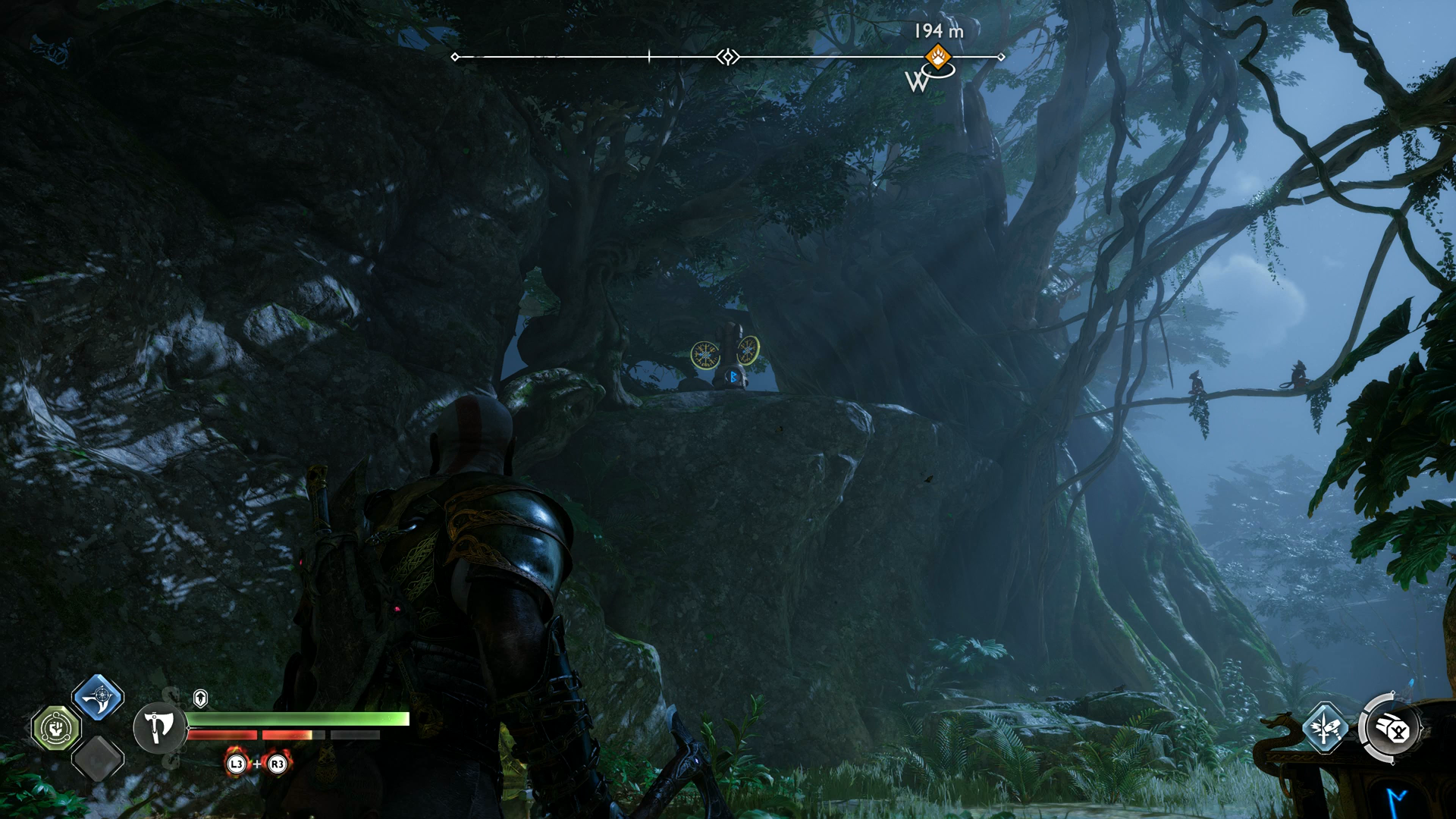 The second rune spinner for The Southern Wilds Nornir Chest in God of War Ragnarok