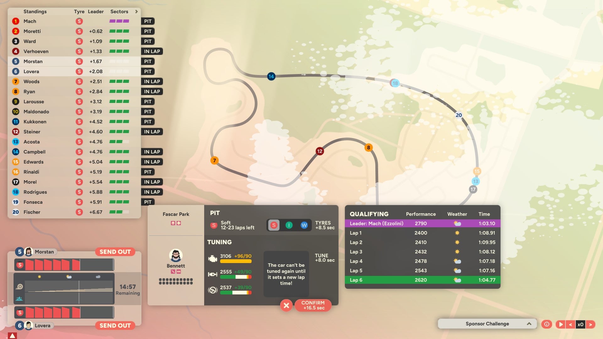 Cars qualifying at Fascar Park in Golden Lap. - 3