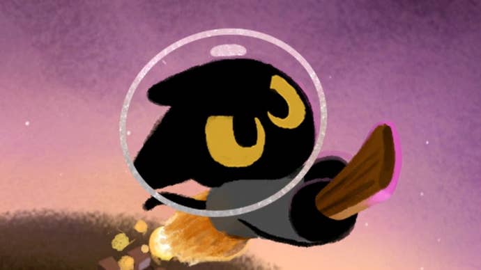 Google’s space ready witch cat on a broom