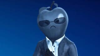 Apple character in Fortnite.