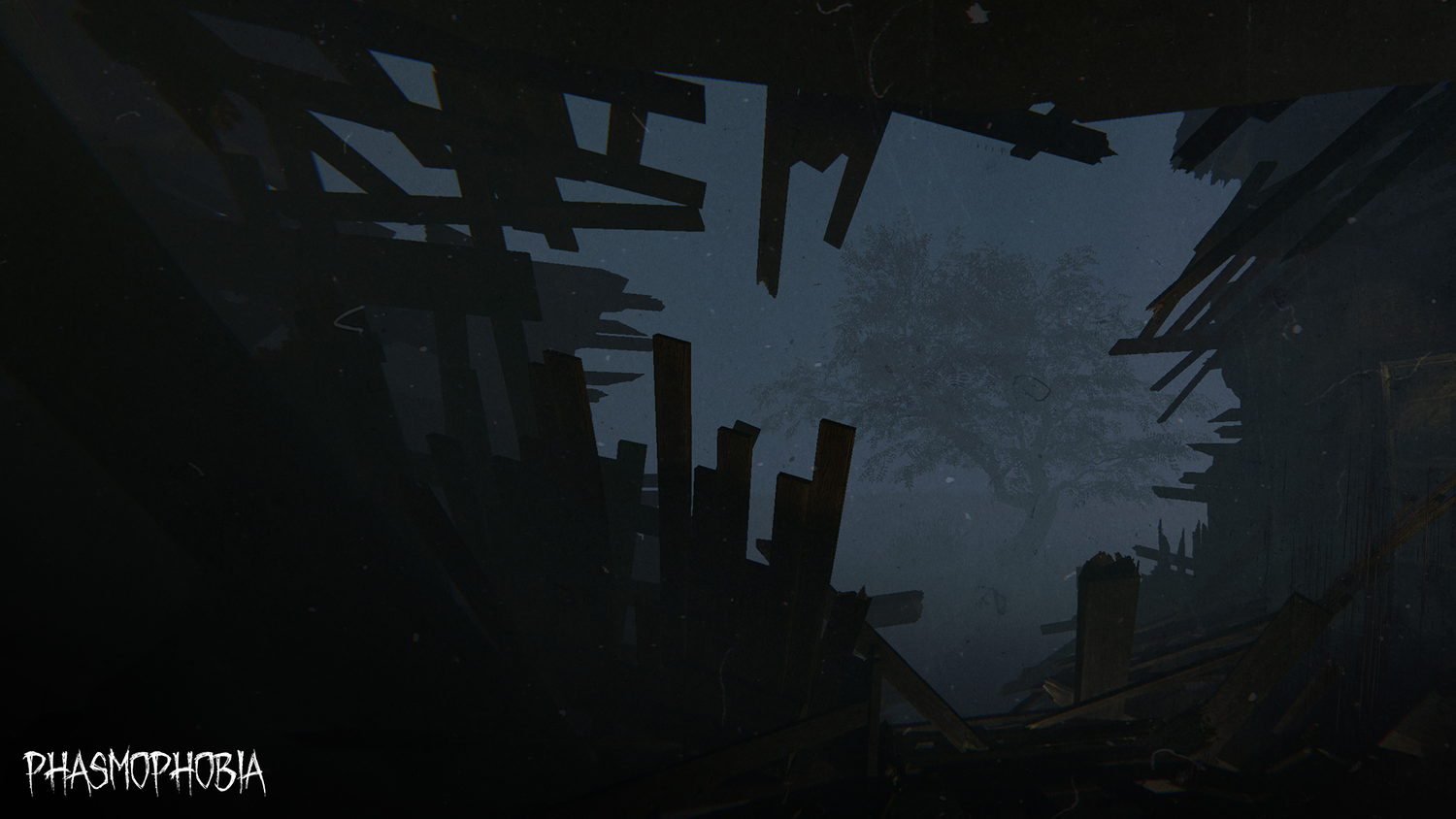 Screenshots from Phasmophobia's reworked Grafton Farmhouse