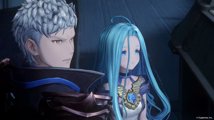 Granblue Fantasy Relink screenshot showing Id and Lyria.