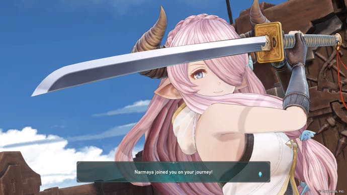Granblue Fantasy Relink screenshot showing a guest character.