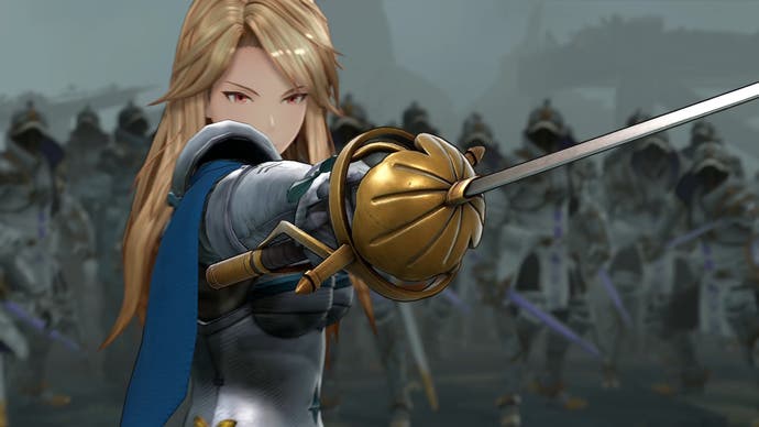 granblue fantasy: relink screenshot showing characters with bokeh depth of field