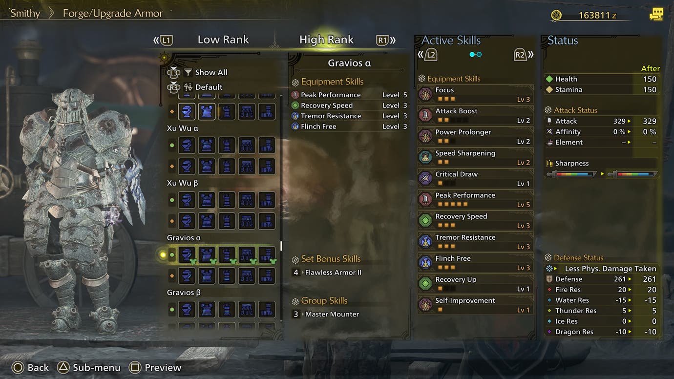 Gravious All High Rank armor sets in Monster Hunter Wilds | Eurogamer.net