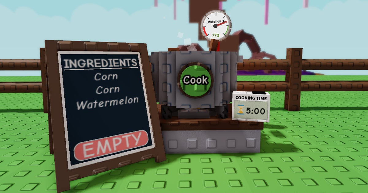Grow a Garden all cooking recipes listed | Eurogamer.net