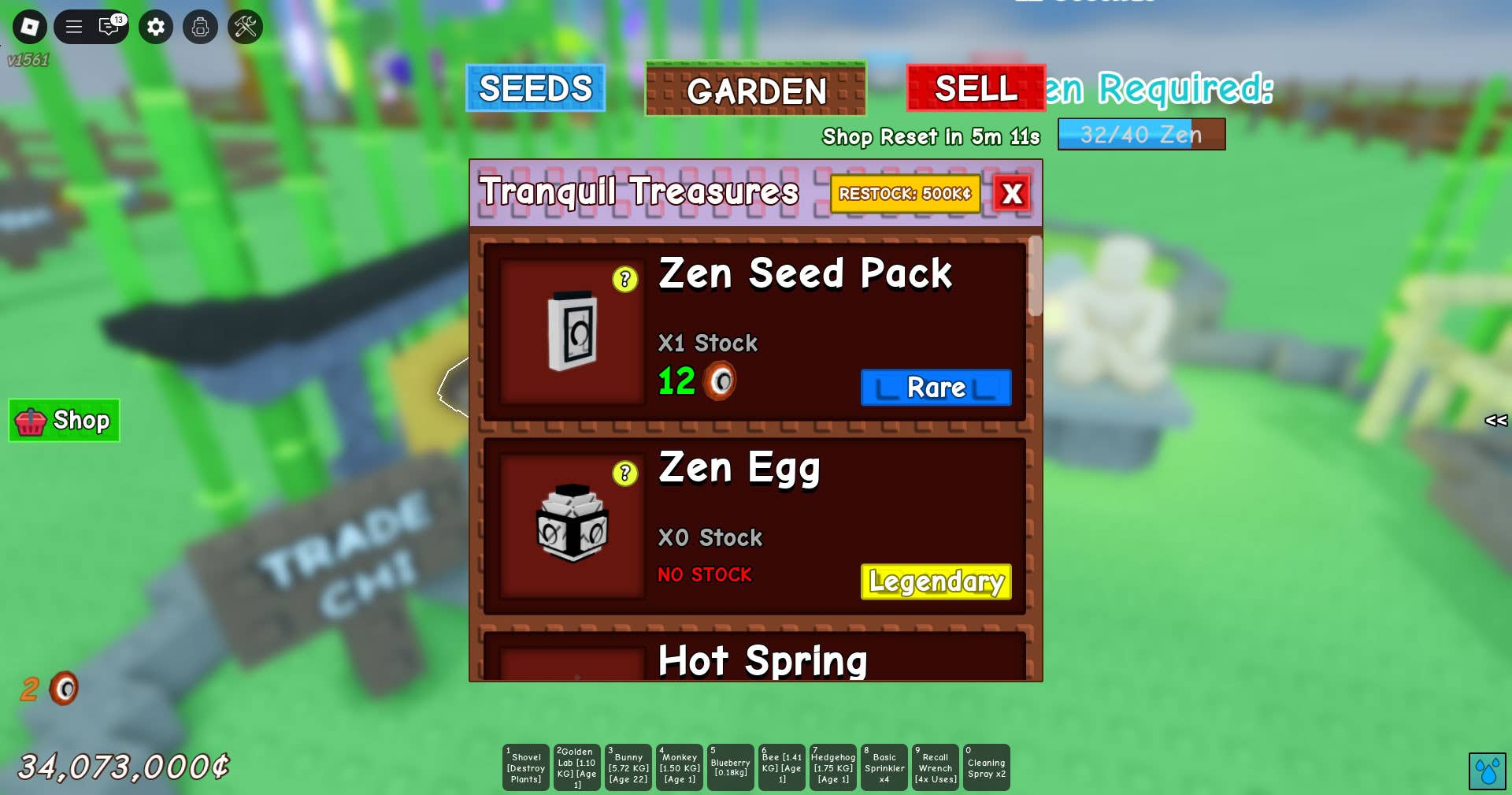 Zen Update and Plants in Grow a Garden | Eurogamer.net