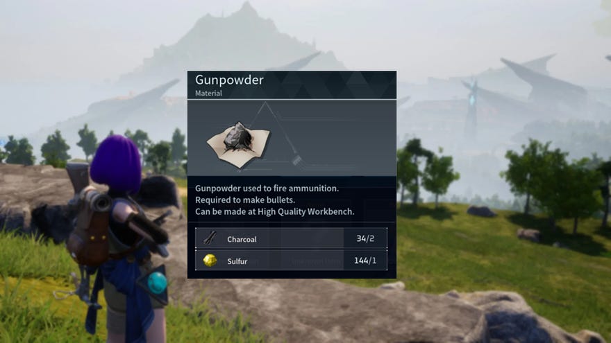 The all-powerful Gunpowder, from Palworld.