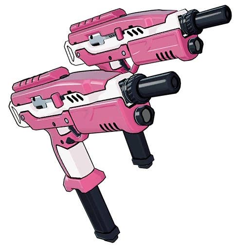 Menu view of Gwenpool’s Dual Micro SMGs in Fortnite.