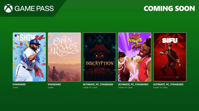 Xbox Game Pass October 2024 games lineup