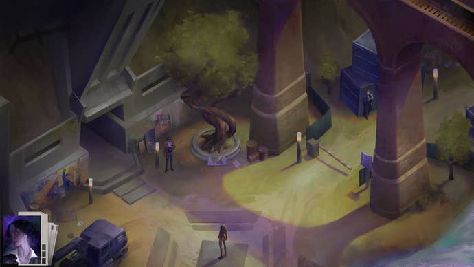 A shot of the player exploring Hopetown from above.