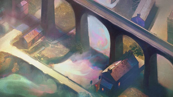 Some houses and a bridge in Hopetown.