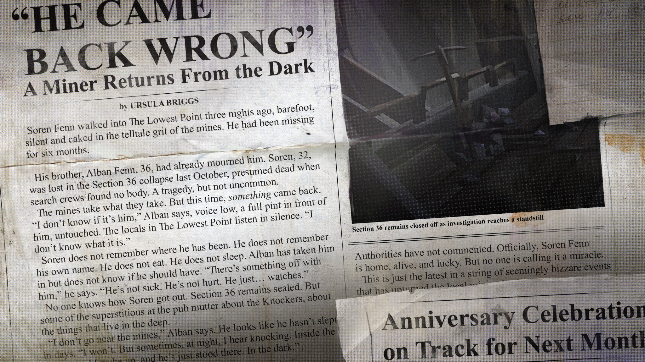 A newspaper in Hopetown. - 5