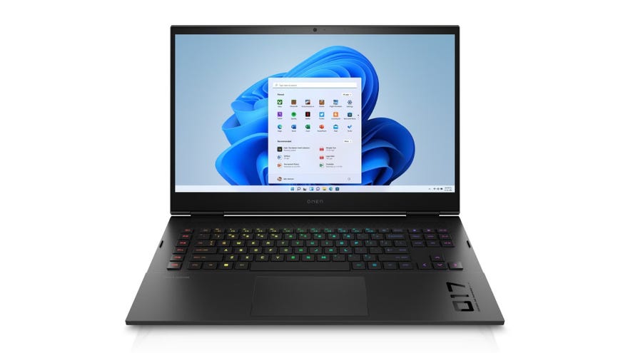 The HP Omen 17 gaming laptop.