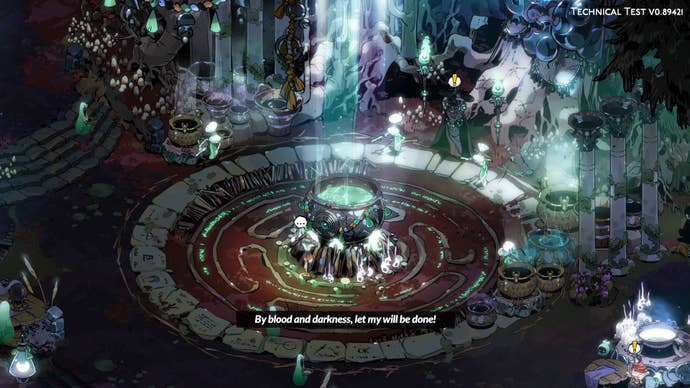 The hub of Hdes 2 with a huge cauldron dominating the space.