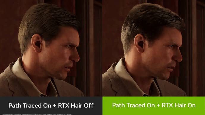 Hair update in Indiana Jones and the Great Circle side by side comparison