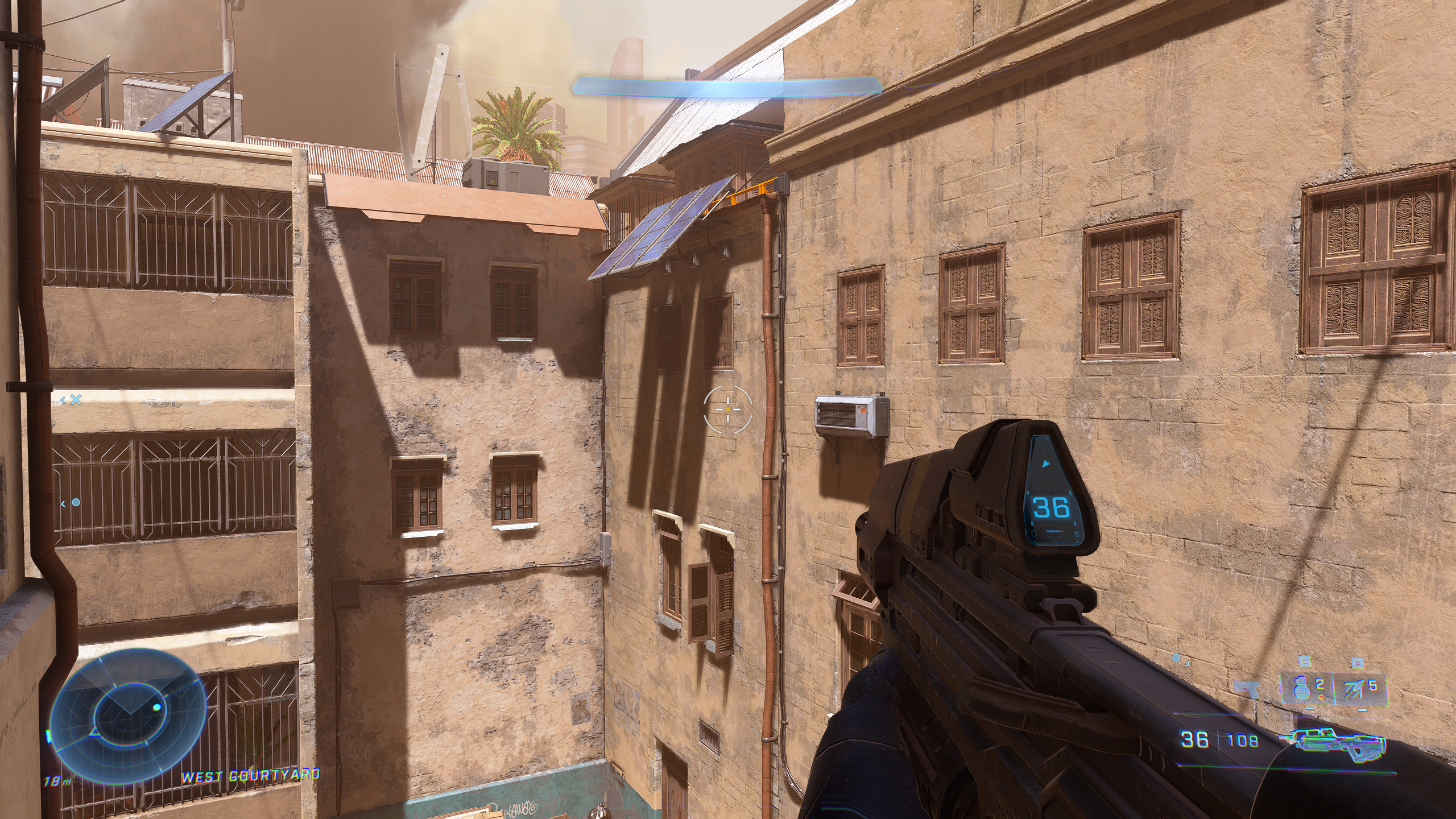 Halo Infinite with ray traced sun shadows on Low.