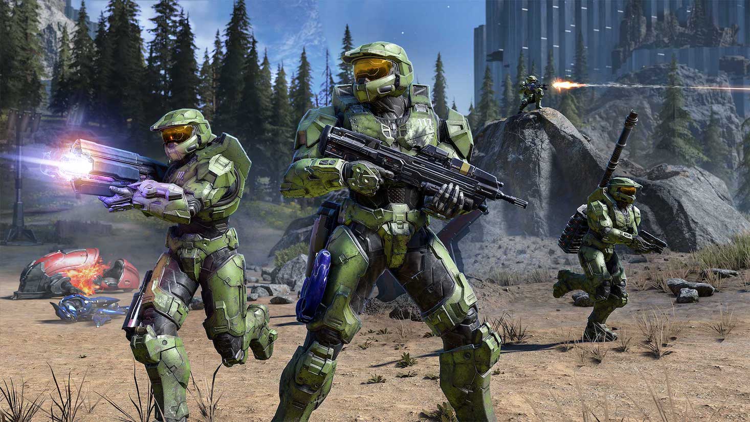 Four master chief are ready to fight in Halo Infinite - 1