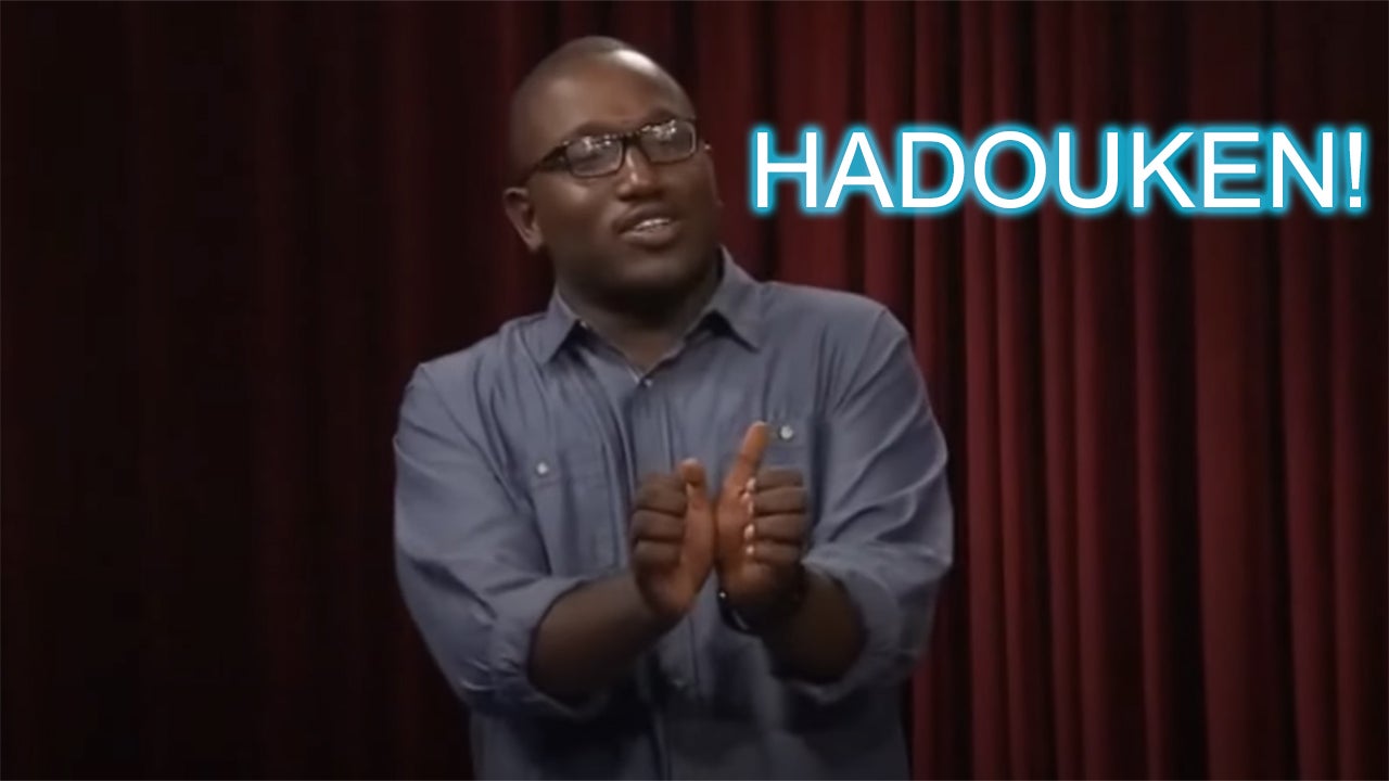Hannibal Buress shouting 'hadouken' in The Eric Andre Show - 1