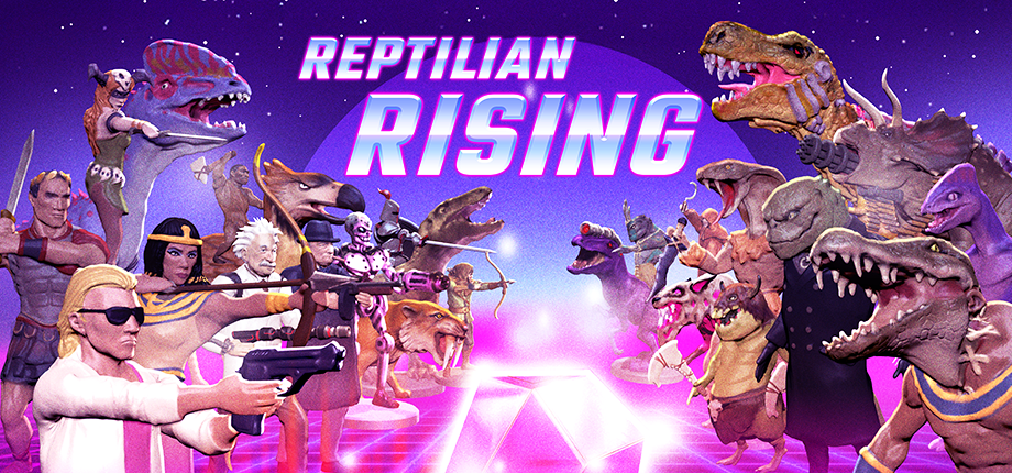 Reptilian Rising: Wenn Einstein und Kleopatra fiese Dinosaurier-Faschisten vermöbeln – Demo jetzt live!