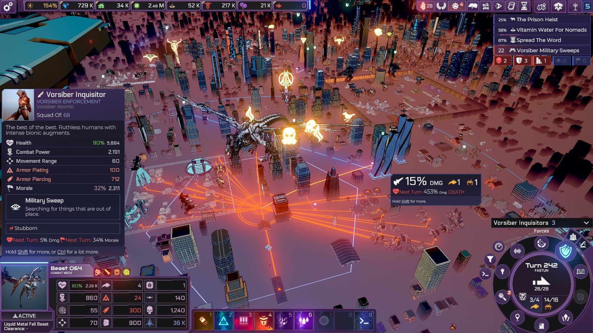 A huge, dragon-like robot creature attacks the city in Heart of the Machine.