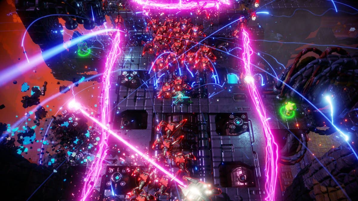 Cena caótica de Nex Machina