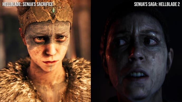 hellblade 2 vs hellblade 1 comparison screenshots