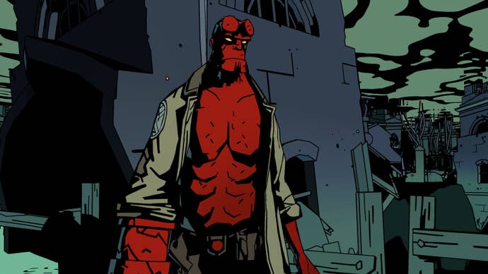 A screenshot of Hellboy from newly announced game Hellboy: Web Of Wyrd
