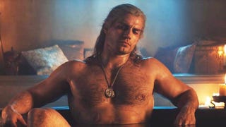 Henry Cavill as Geralt in the bath in The Witcher adaptation