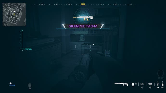 nightvision view of looking at a supply box with a weapon in it on the highrise map