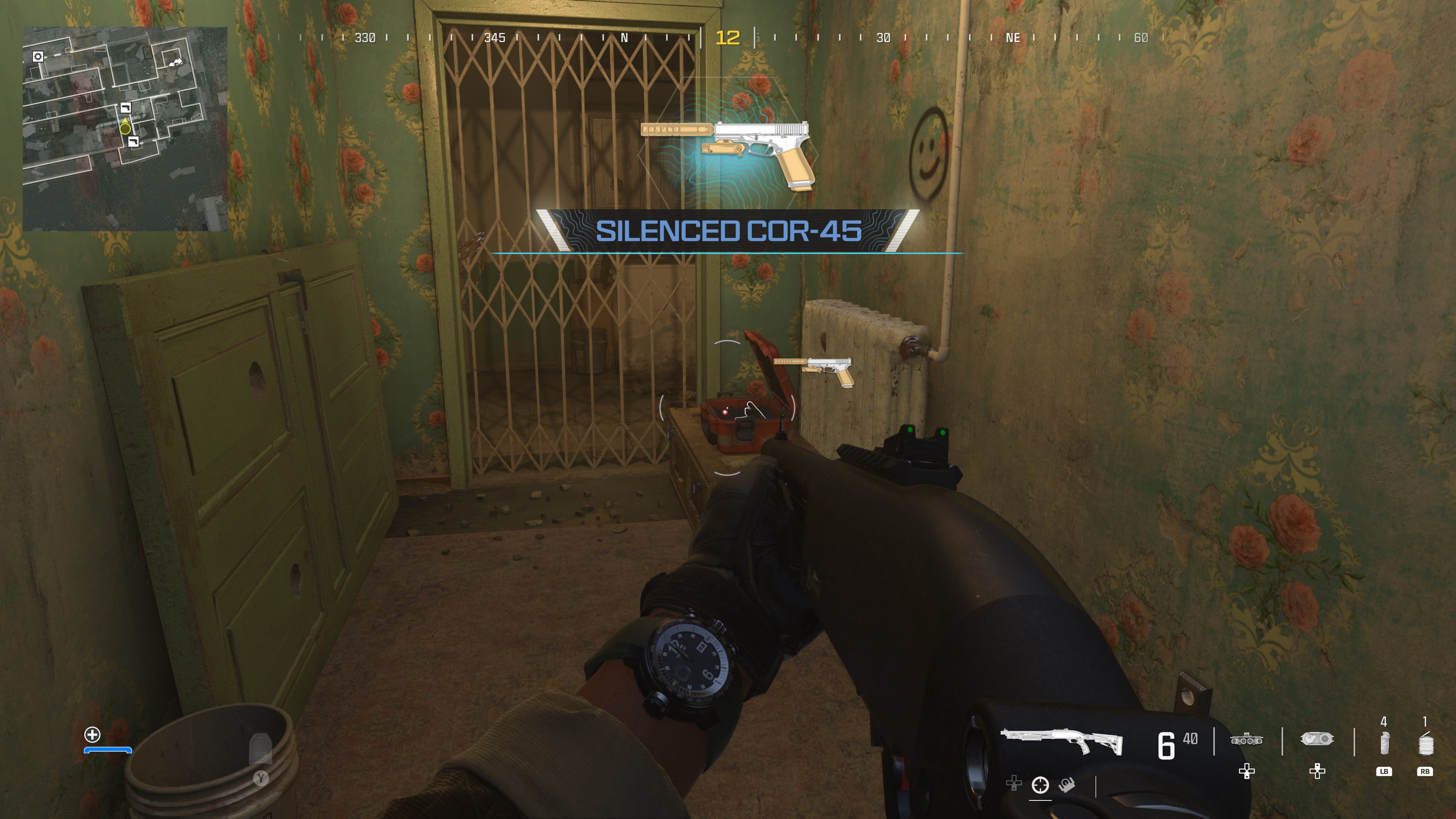 looking at a supply box with a weapon in it on the highrise map