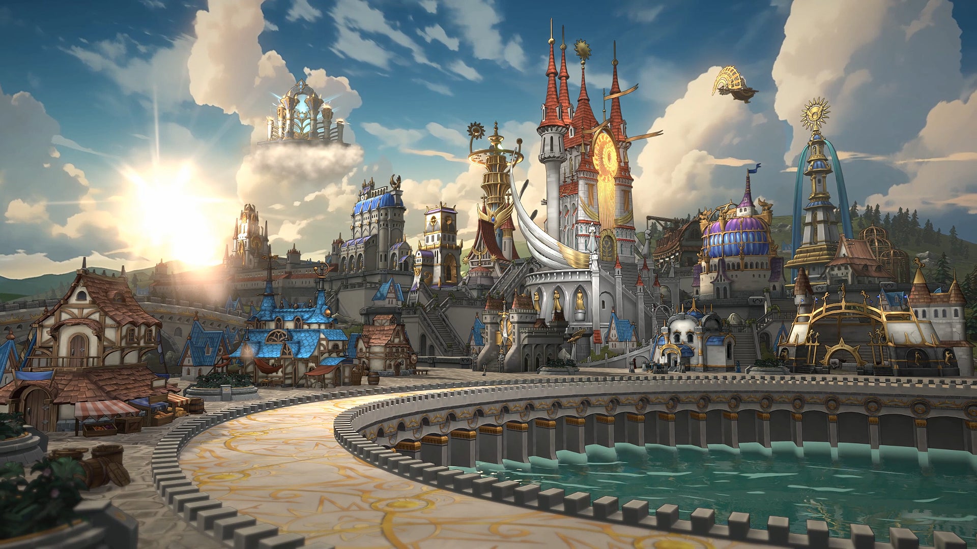 A gleaming temple in the sunlight in Heroes Of Might & Magic: Olden Era - 1