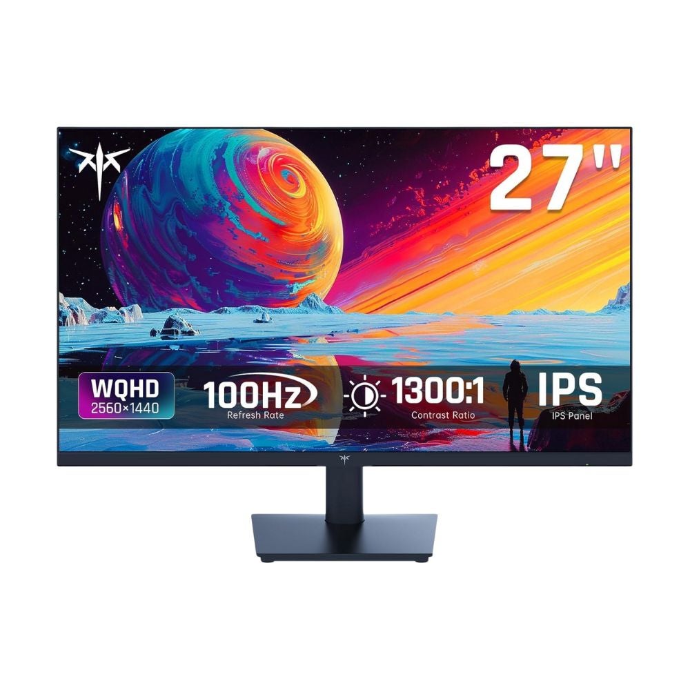 KTC 27 Inch QHD(2560 * 1440) 100Hz Computer Monitor on a white background
